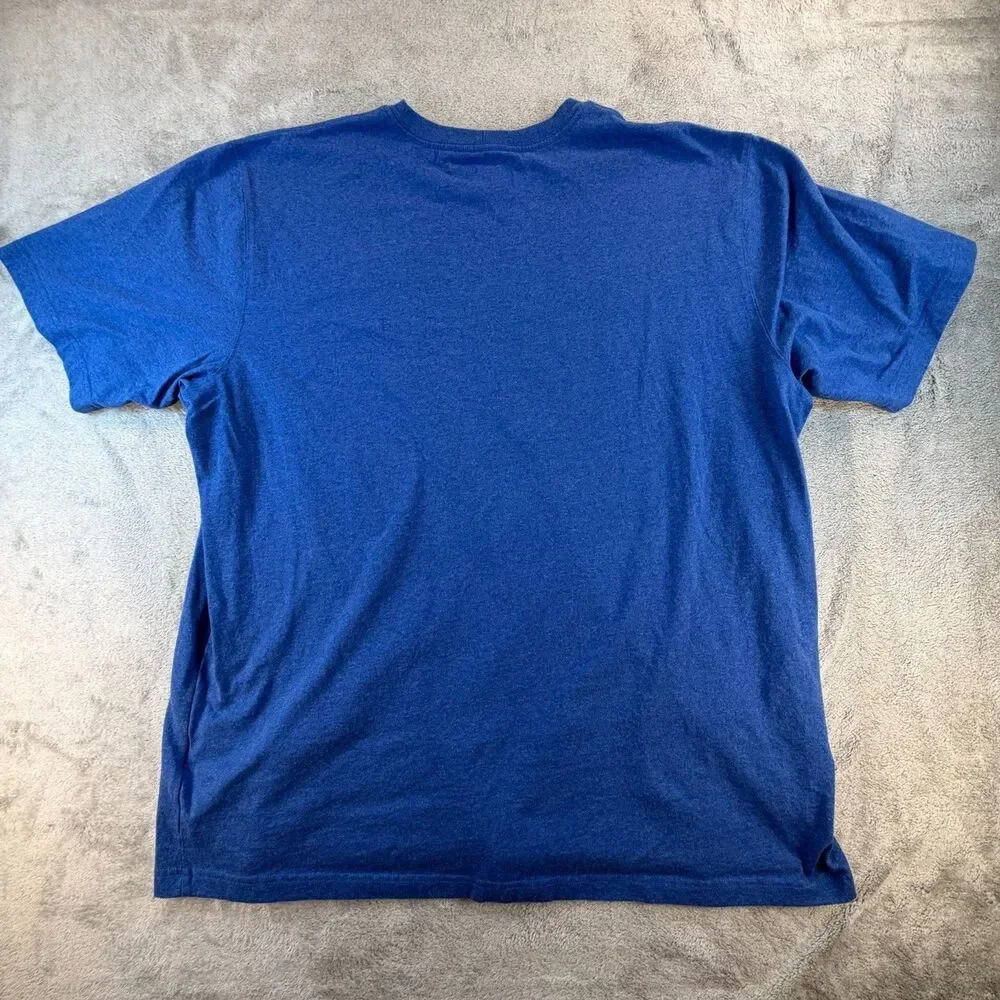 Carhartt Pocket T-Shirt Men’s 2XL Tall Blue Loose Fit Workwear Tee